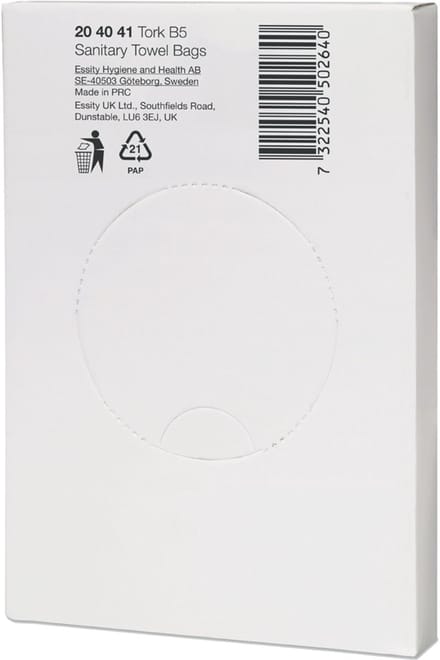 Tork Hygiënezakjes Wit Plastic B5