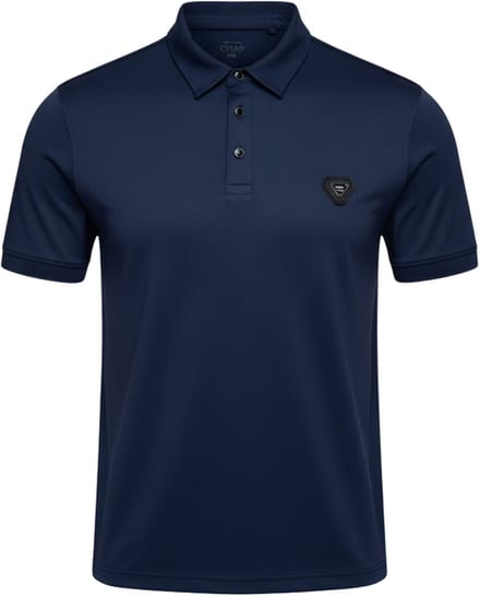 OMBRE Polo - Regular Fit - Polyamide - Korte Mouw Marine M