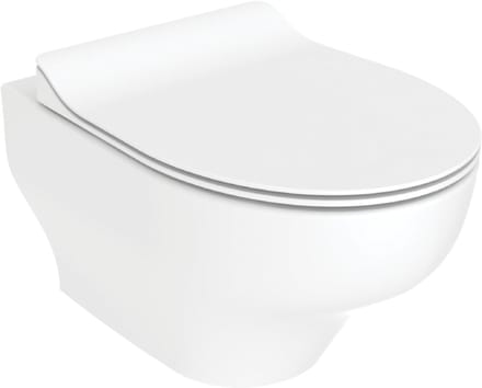 Creavit Ness hangtoilet / ophang WC met bidet – tornado flush – randloos – glanzend wit