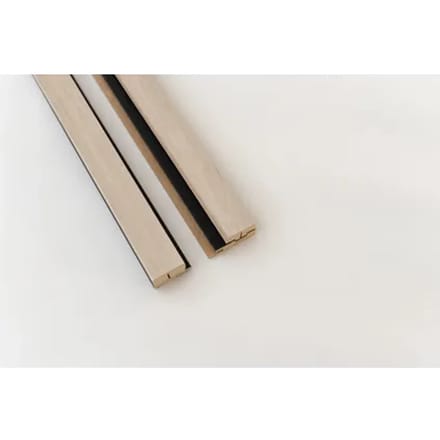 Maestro Latt Afwerkprofielset - Vanilla Oak + Black - 277cm - 71x20mm