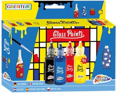 Glasverf - 4 kleuren - Glass paint