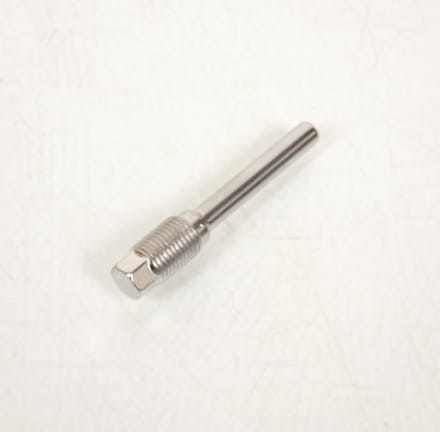 Vis axe de fixation plaquette de frein courte 55mm inox M10 pas 100 tête hexagonale 8mm