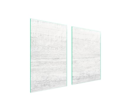 TMK ArtDeko - Beschermplaat Glas - 65x52 cm - Hout - Universeel