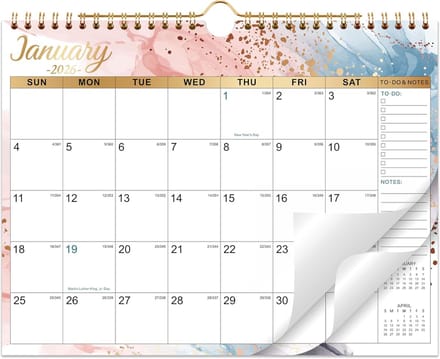 Grote Wandkalender 2025 - 2026 Overzichtelijk 18 Maanden