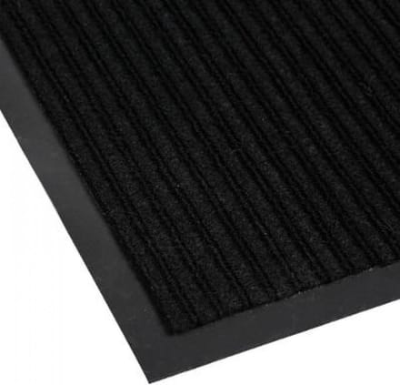 Deurmat - SET VAN 2 - schoonloopmat grijs - 60 cm x 40 cm - antislip