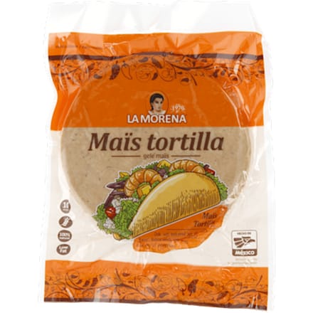 Gele maïs tortilla