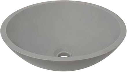 Wiesbaden Valerie Opzetwastafel Solid Surface 43 cm. - Betonlook