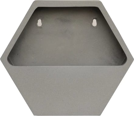 Wand hangpot | Belfast | Grijs | Voor binnen en buiten | L37xB9xH32 cm
