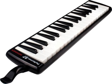 HOHNER Melodica, Performer 37, zwart, witte/zwarte toetsen