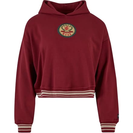 Rocawear - Kansas Crop Hoodie - M - Bordeaux rood