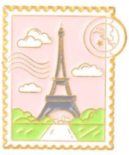 Pin Broche - enamel pin - kledingspeld - Postzegel parijs
