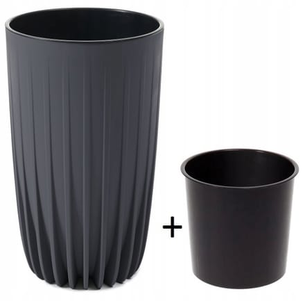 Hoge Antraciet Eco Recyclepot Mira 25 cm