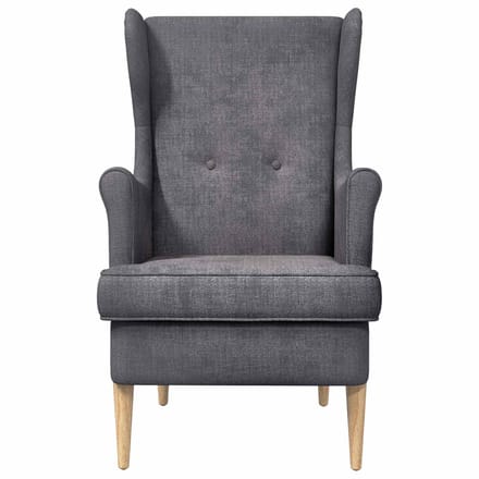 vidaXL - Fauteuil - Donkergrijs - ARES