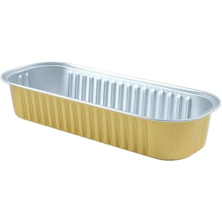 Mini-moules à pain avec couvercles et cuillères, Moules de cuisson rectangulaires en feuille d'aluminium Gold 10 PCS multicolore