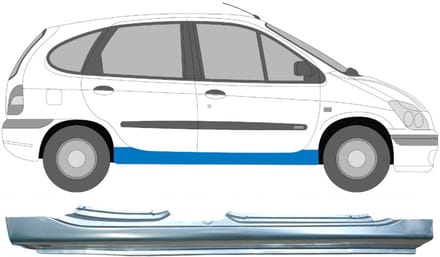 Volledige dorpel voor Renault Megane I Scenic 1995-2003 / Rechts