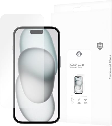 Cazy screenprotector geschikt voor iPhone 15 - Screenprotector Gehard Glas