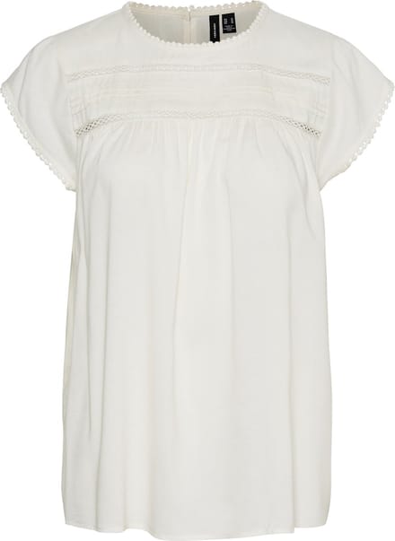 VERO MODA VMDEBBIE PLEAT S/L TOP GA NOOS Dames Top  - Maat M