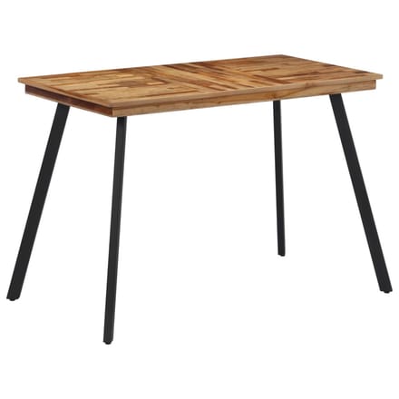 vidaXL - Eettafel - 120x62x76 - cm - massief - teakhout