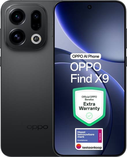 OPPO Find X9 5G 12+ 512GB Space Black - Extra Garantie