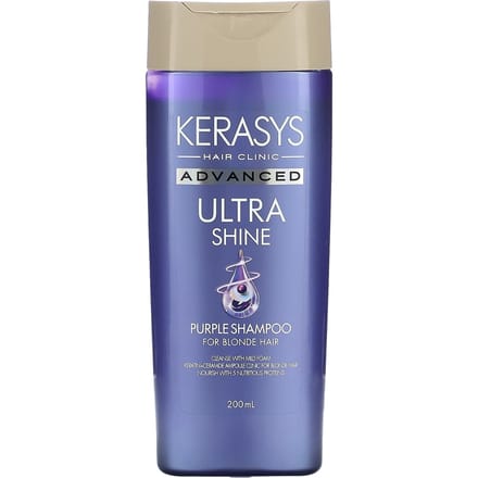 Kerasys, Advanced Ultra Shine Purple Shampoo, for blondes, 200ml blue