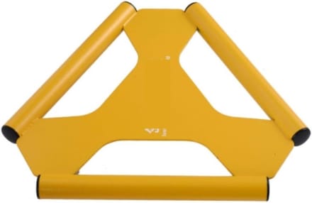 Buikspierroller - Core Trainer - Krachtige Core Training - Stille Rubberen Wielen - 30 cm Breed - Geel