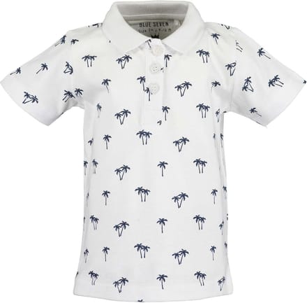 Blue Seven - Jongens poloshirt - Wit - Maat 86