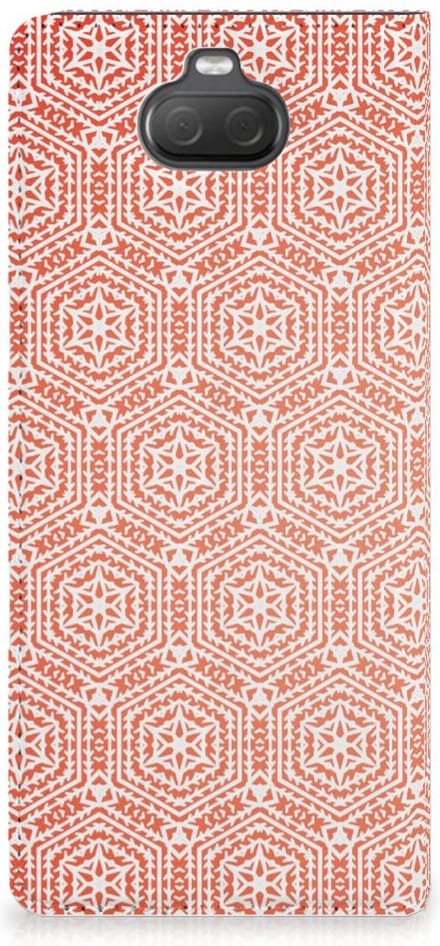 Sony Xperia 10 Hoesje met Magneet Pattern Orange