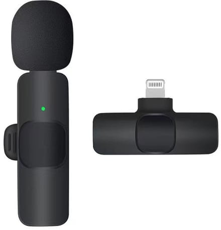 Draadloos Lavalier Microfoon – 360° Opname, Plug & Play, 20m Bereik, 4 Uur Gebruik, Mini Draagbaar Voor YouTube, TikTok & Live Streaming