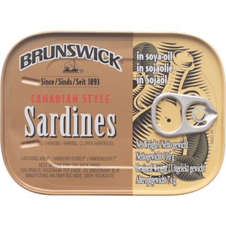 Sardines naturel/soja