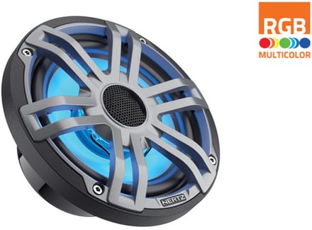 HEX 6.5 S-LD-G - 6.5 Marine Sport coax speakers grijs RGB LED, set van 2