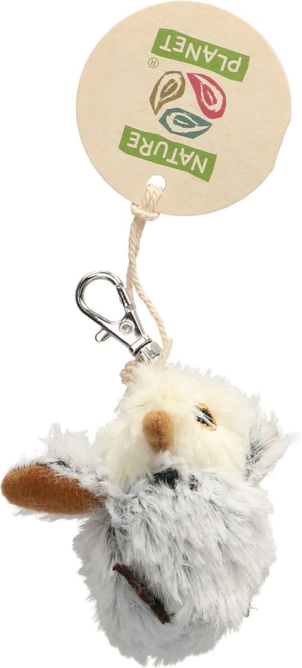 Pluche uil sleutelhanger knuffel 6 cm - Speelgoed dieren sleutelhangers