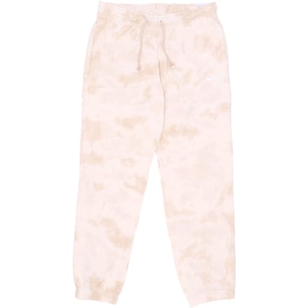 Lichtgewicht trainingspakbroek Dames Sportkleding Halfhoge cloud-dye joggingbroek Zanddrift/wit