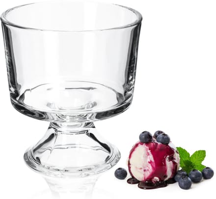 KADAX ijsdessertbeker 280 ml glazen container voor ijsdesserts glad