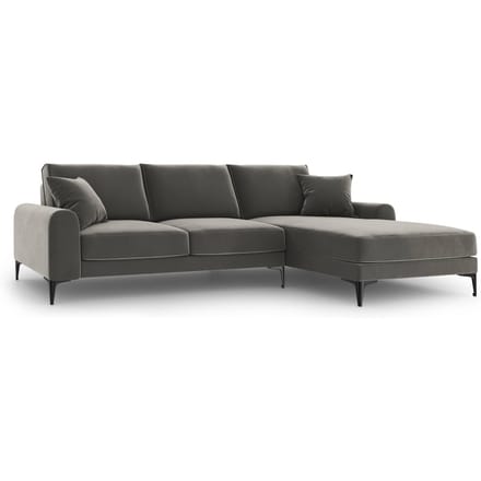 4.5-zitshoekbank Madara rechts velvet | Mazzini Sofas
