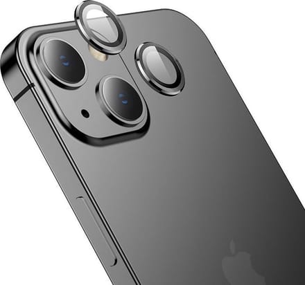 Hoco Camera Lens Protector Geschikt voor iPhone 13 / iPhone 13 Mini - Zwart
