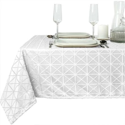 D- Unique Living | Sierle tafelkleed 140x250cm white