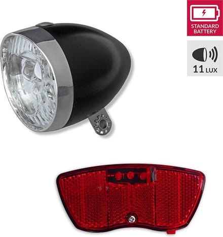 Verlichtingsset Retro Koplamp Met Reflector Achterlicht