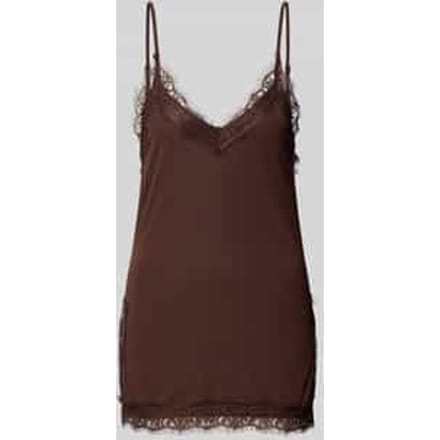 Regular fit top met kant