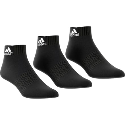 adidas - Cushioned Ankle Sock 3P - Zwarte Sokken-37 - 39