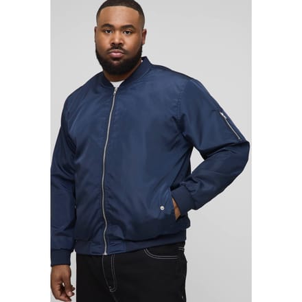 Plus Lightweight Ma1 Overgesizeerde Bomberjack | Navy | Size 2XL