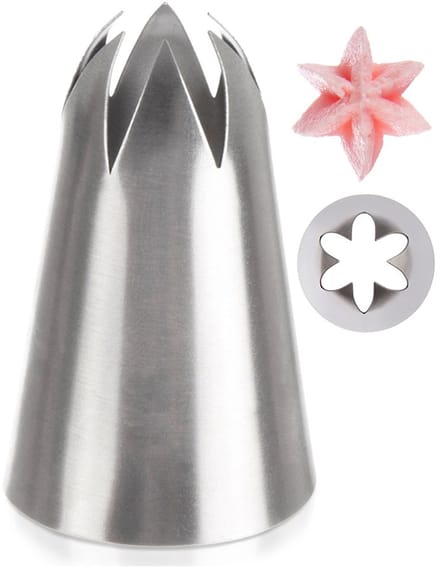 Spuitmond Edelstaal Ster - Spuitmondjes voor Spuitzak - Decoratie - Cupcake