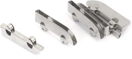 E-Ambar - Showcase Schuifdeur Roller Clamp Stalen Wiel Katrol 5 stks - Praktisch en Duurzaam