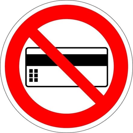 Pasjes verboden bord - kunststof 100 mm