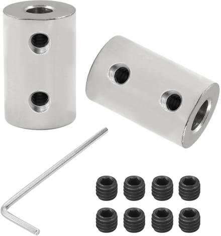 Allecto - Rigid Coupler - Carbon Staal - Precisie en duurzaamheid - 3D printer accessoires - Motoronderdelen - Geschikt voor 3D printers - 2x set