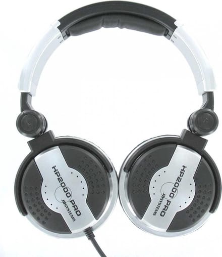 JB Systems HP2000 Pro DJ Koptelefoon - Professionele DJ Hoofdtelefoon
