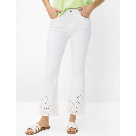 Brax Dames Jeans  Style SHAKIRA S BOOT WHITE, denim wit, maat 36