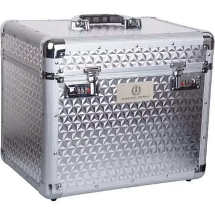 Imperial Riding - Grooming Box Shiny - Silver - 38 x 28 x 31,5 cm