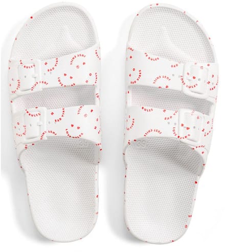 FREEDOM MOSES SLIPPERS LOVE RULES WHITE-36/37