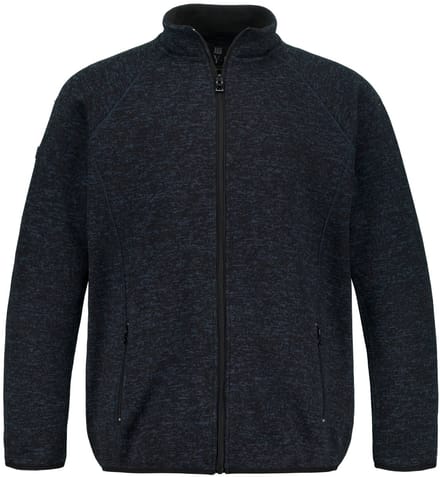 JAY-PI - Heren - Jasje van gebreid fleece - Donkermarine - Maat L