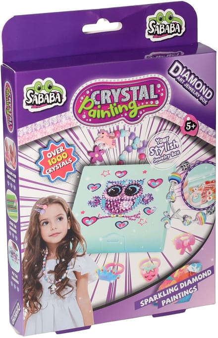 Crystal Diamond Painting sieradendoos knutselset voor kinderen.